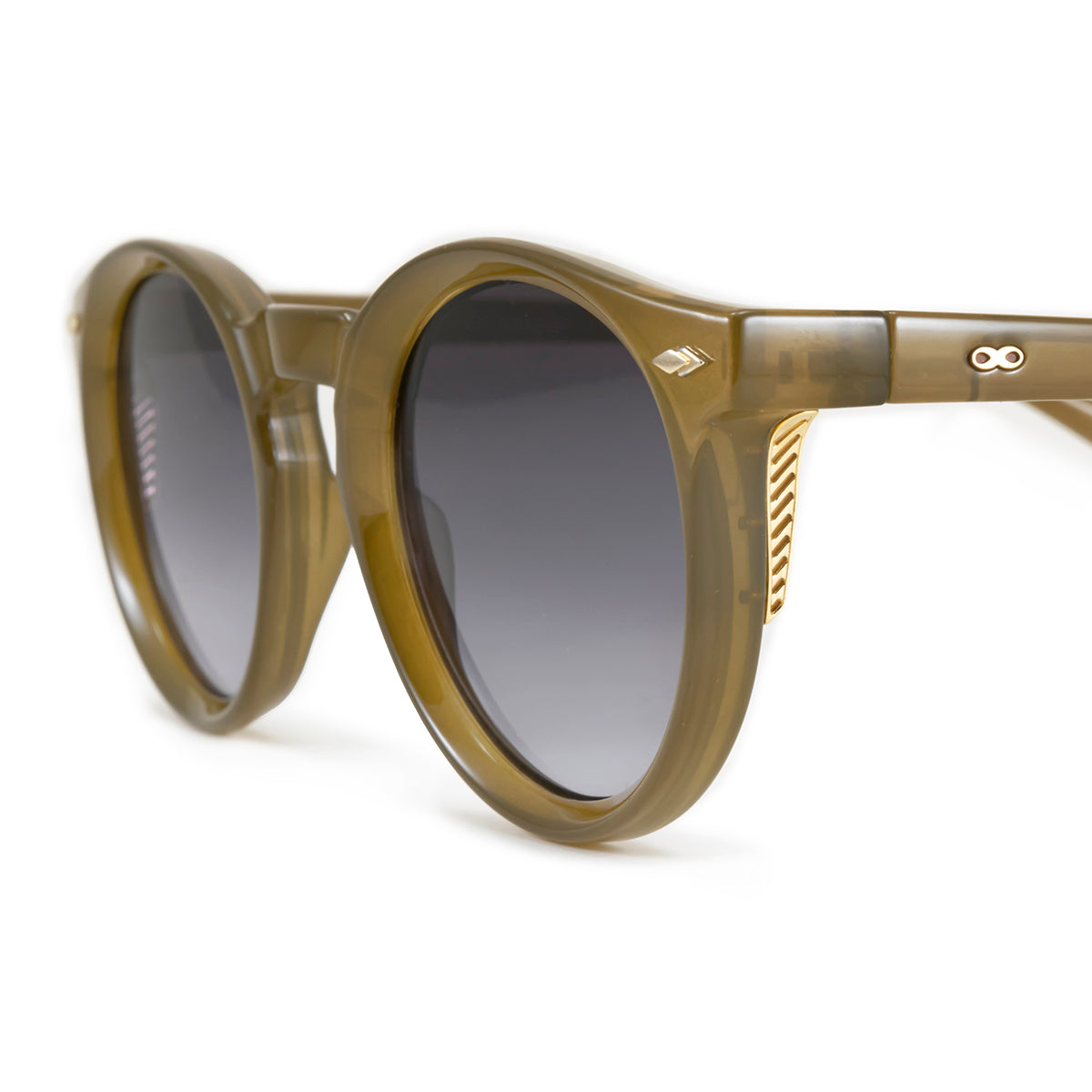 Anteojos De Sol Holbox Special Edition Milky Brown Lente Gris Degrade