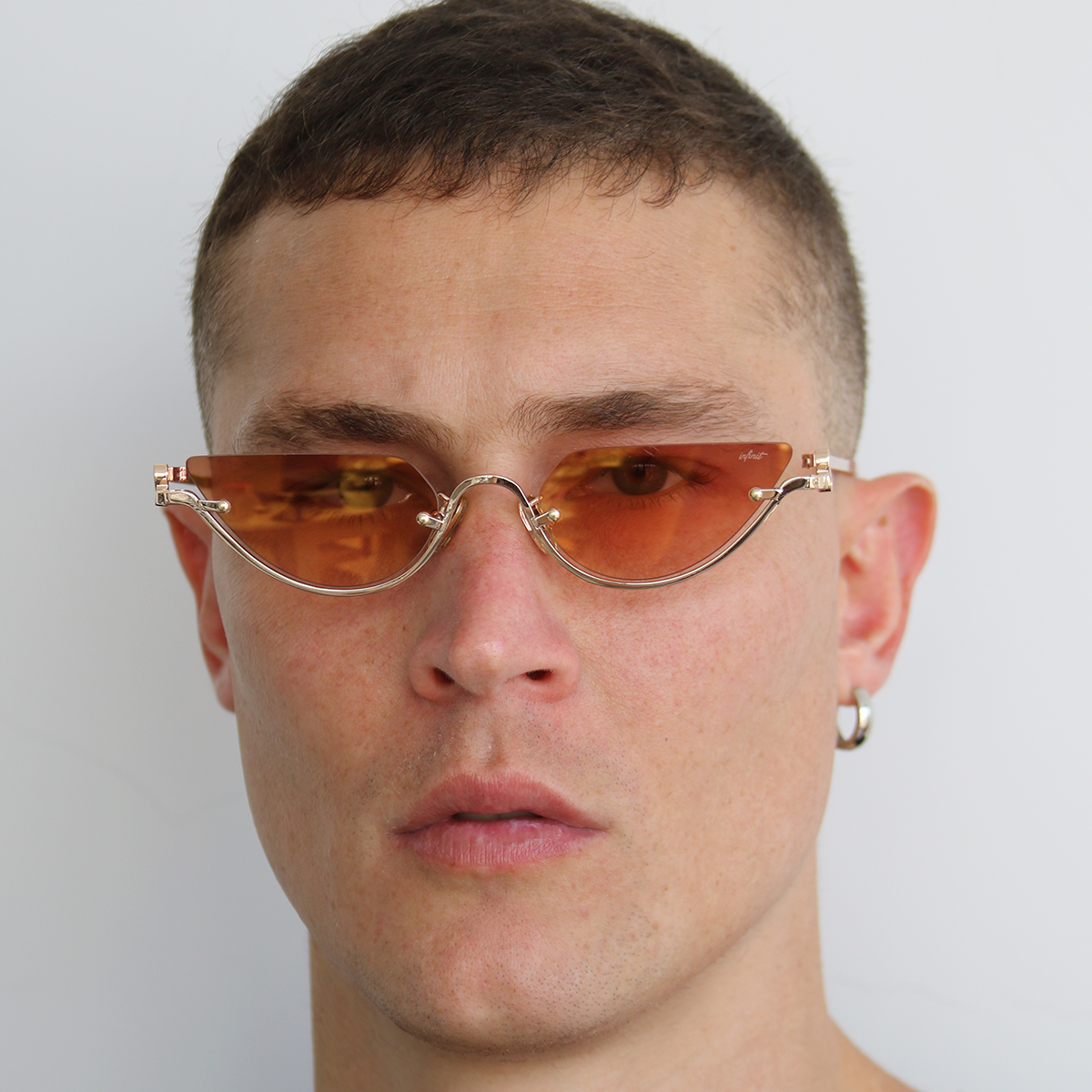 Capri Dorado Lente Suave Espejada Naranja