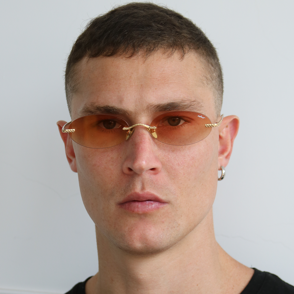 Aero Quo Dorado Lente Suave Espejada Naranja