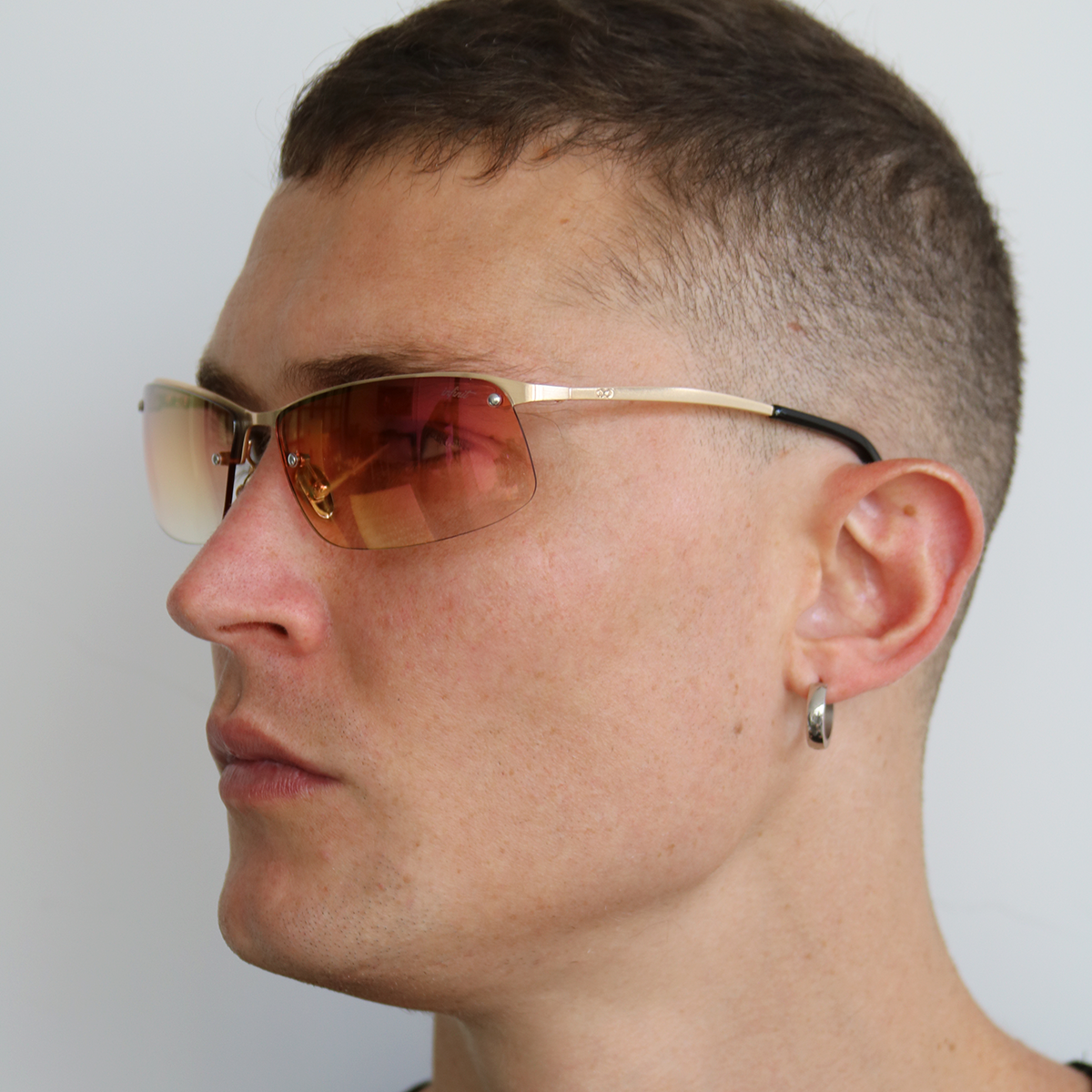 Santorini Dorado Lente Espejada Dorada By Cale