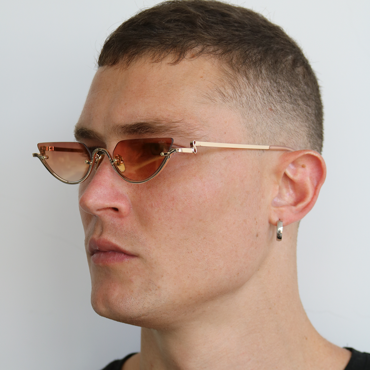 Capri Dorado Lente Suave Espejada Naranja