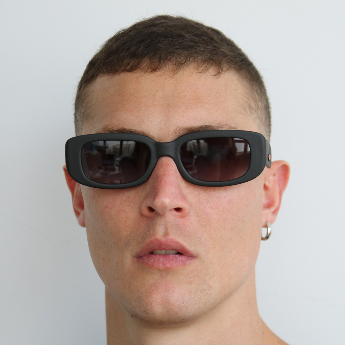 New York 3D Negro Mate Grafito Lente Gris Degrade