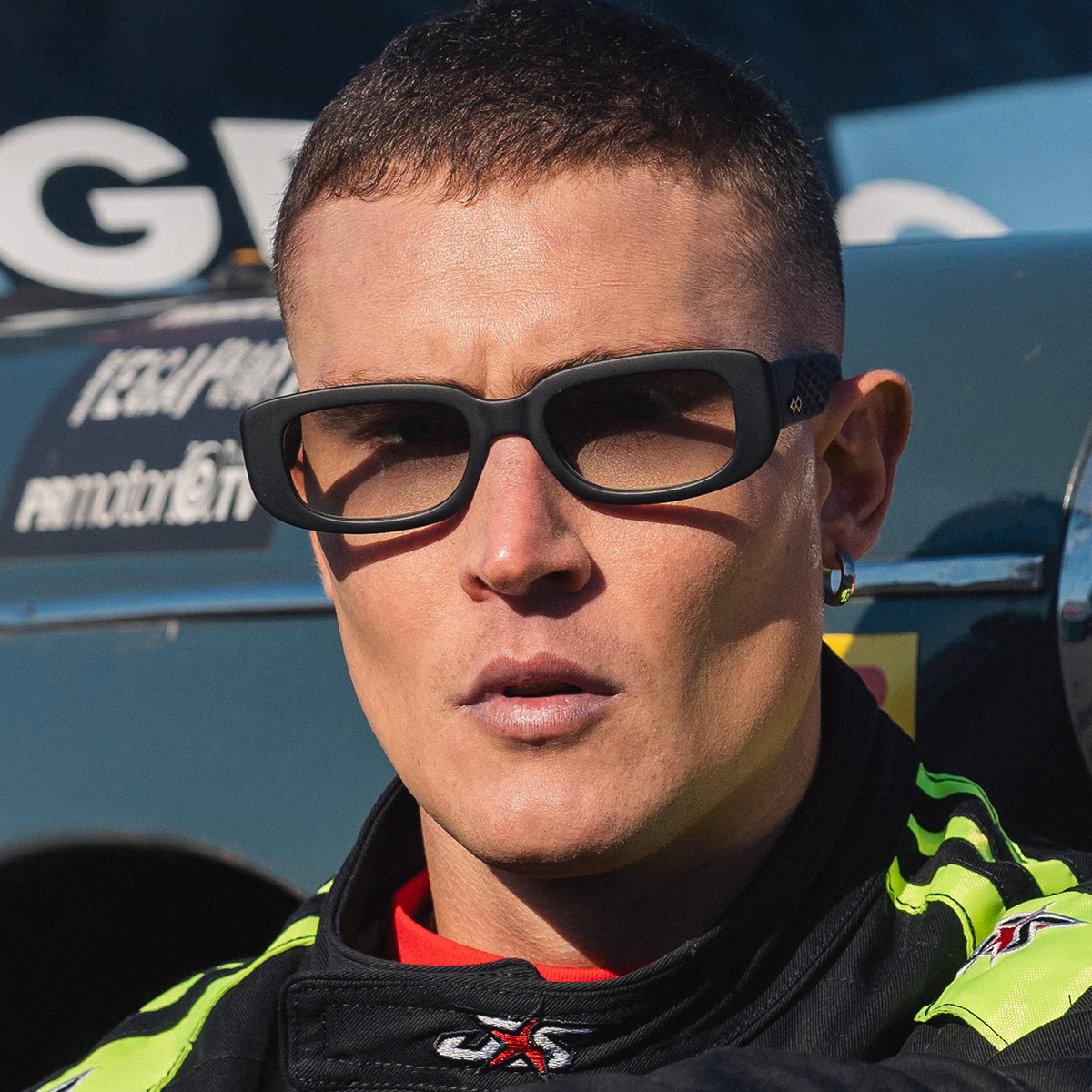 New York 3D Negro Mate Lente Oliva Degrade