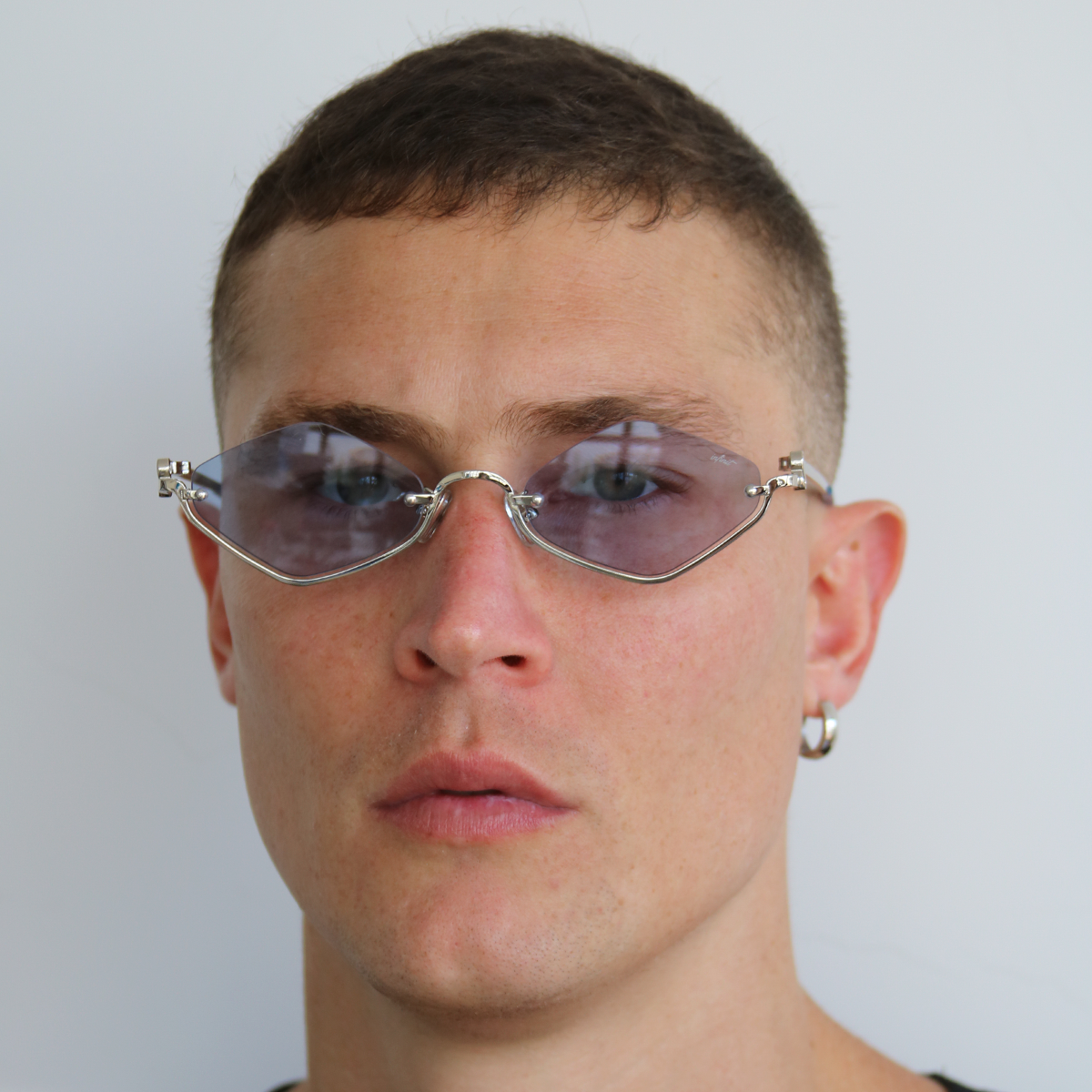 Mykonos Plateado Lente Celeste