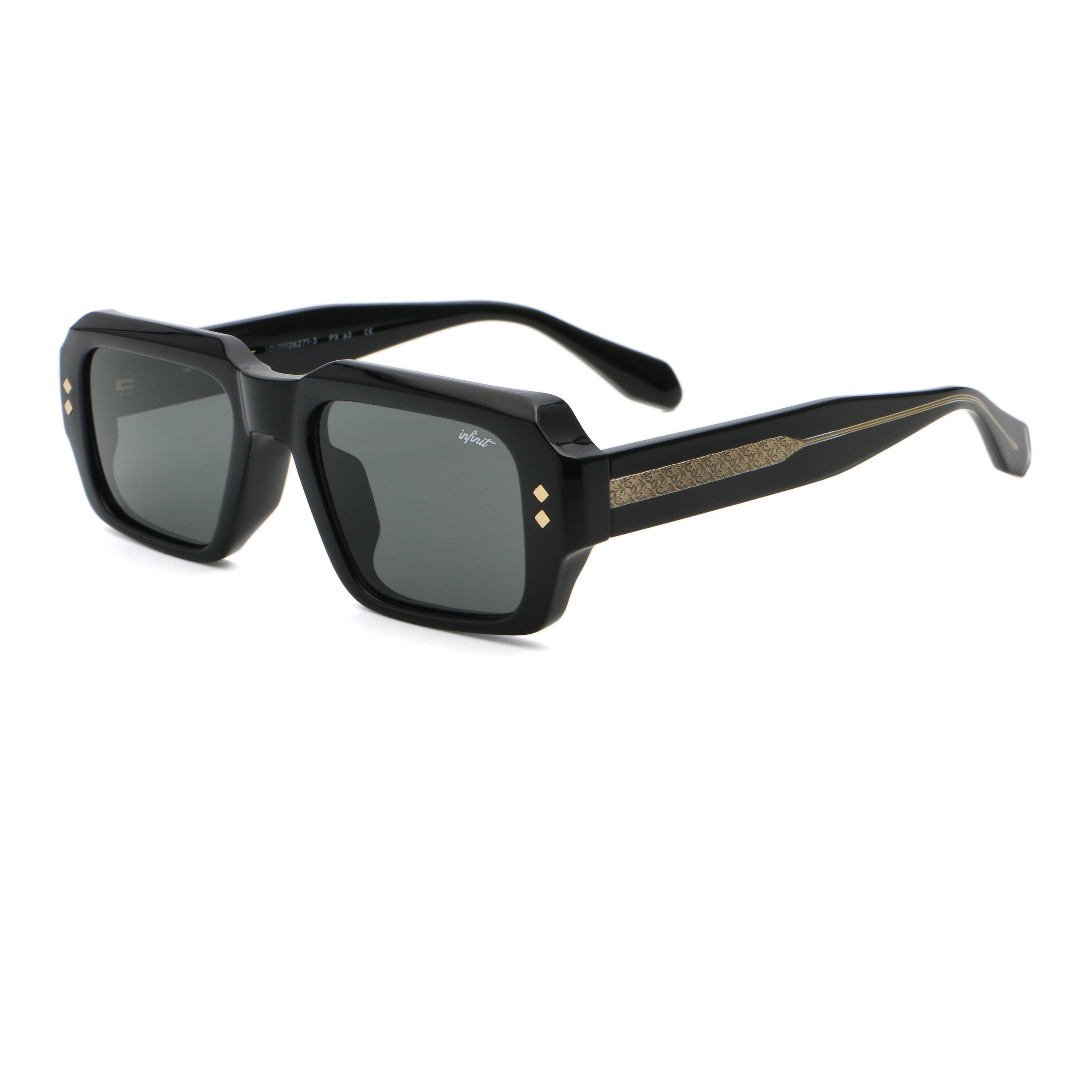 Houston Negro Brillo Lente Gris