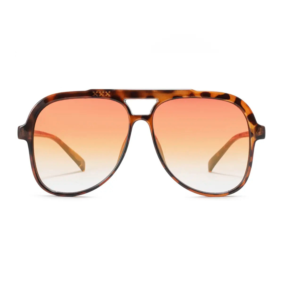 Triple Xxx Carey Lente Suave Espejada Naranja Degrade