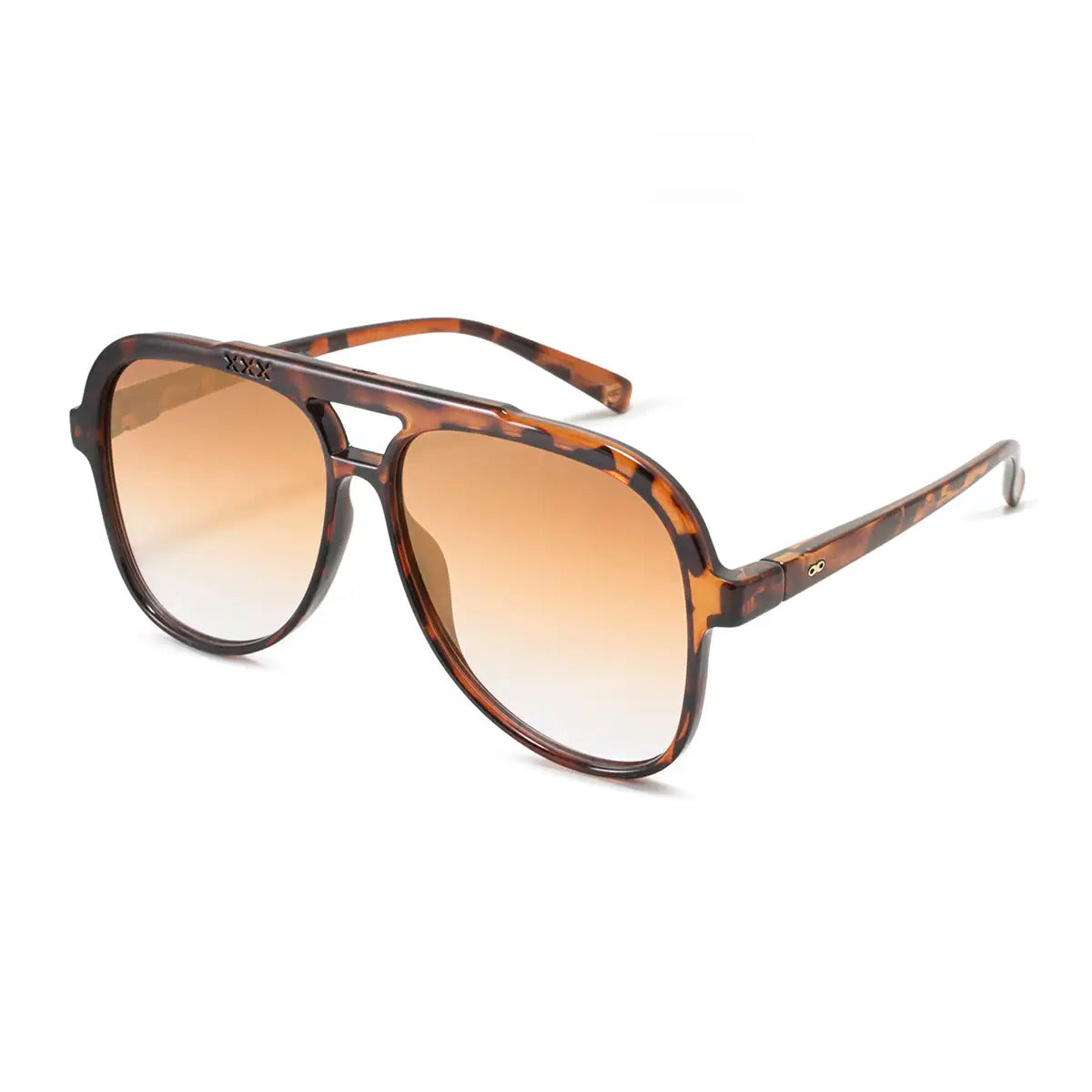 Triple Xxx Carey Lente Suave Espejada Naranja Degrade