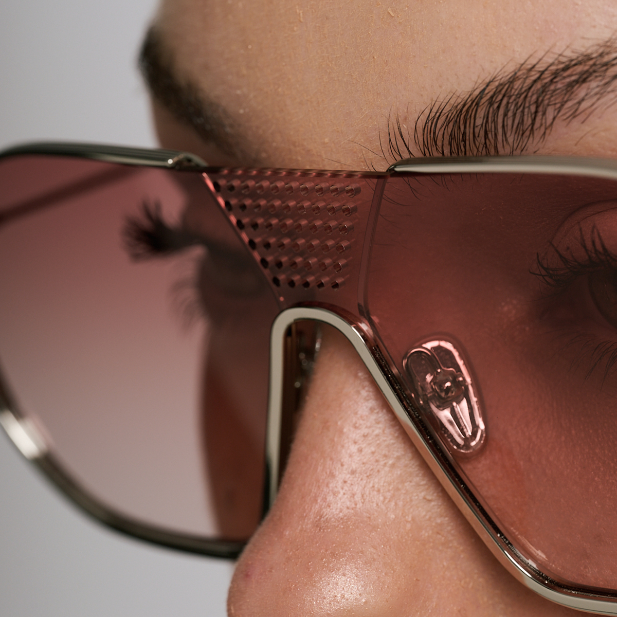 Indianapolis Plateado Lente Peach Degrade