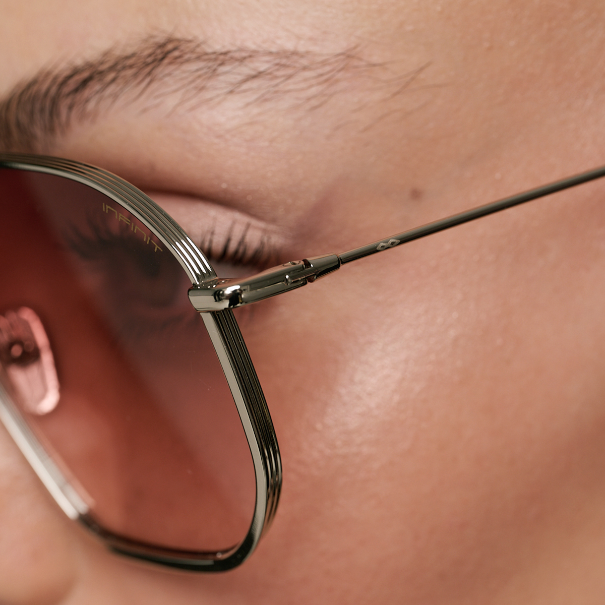 Indianapolis Plateado Lente Peach Degrade