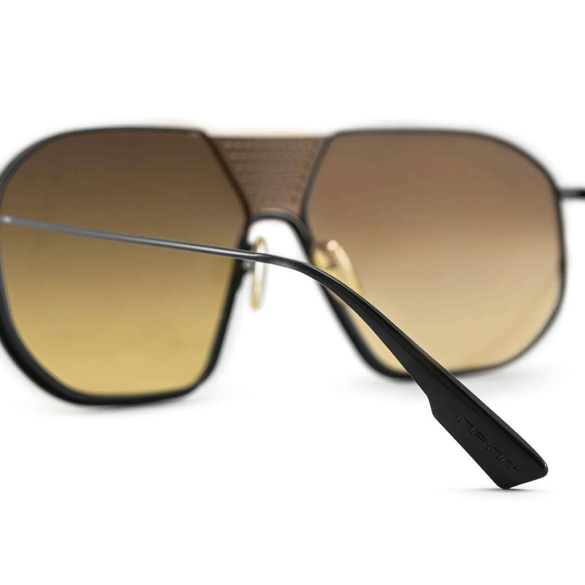 Indianapolis Negro Brillo Lente Marron Degrade