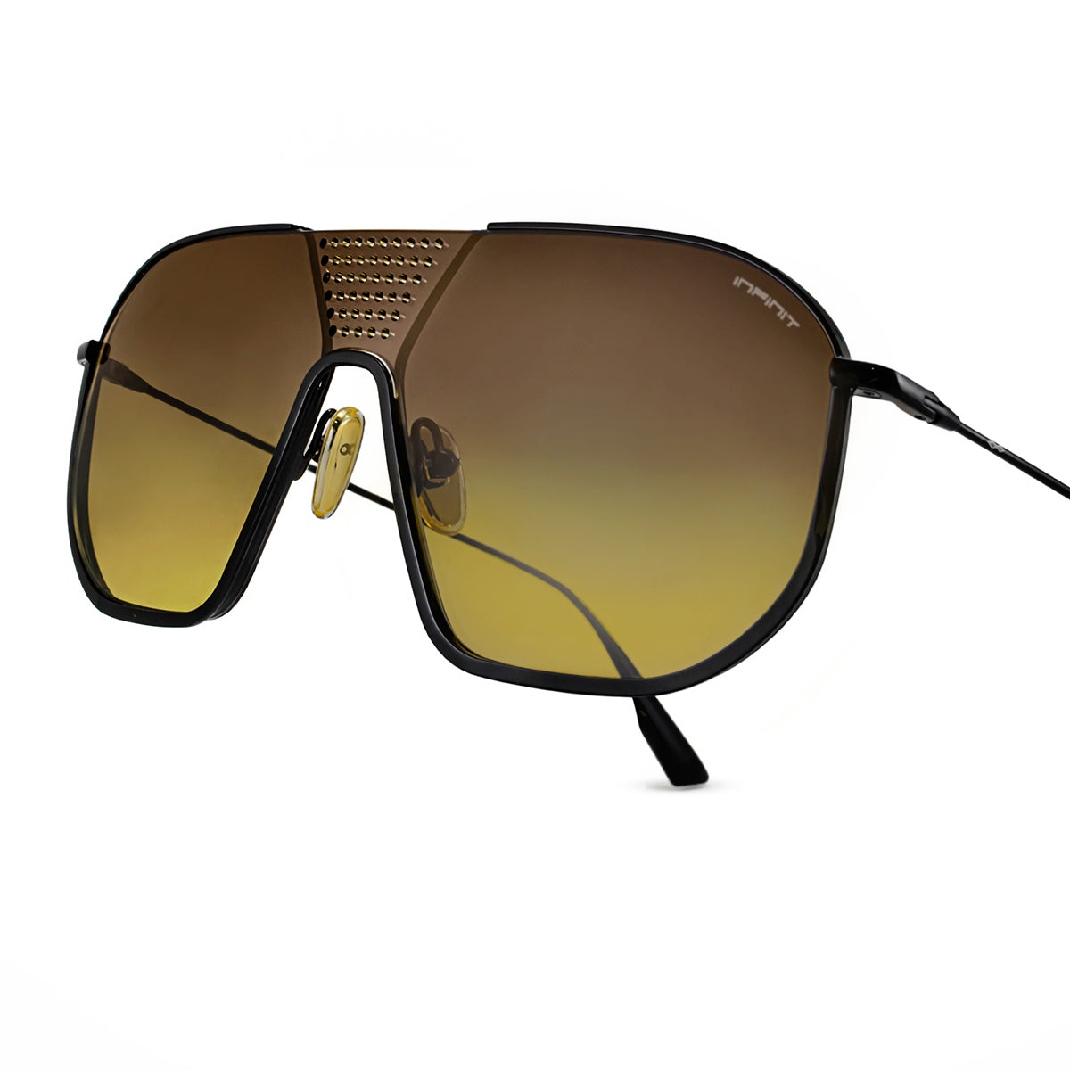 Indianapolis Negro Brillo Lente Marron Degrade