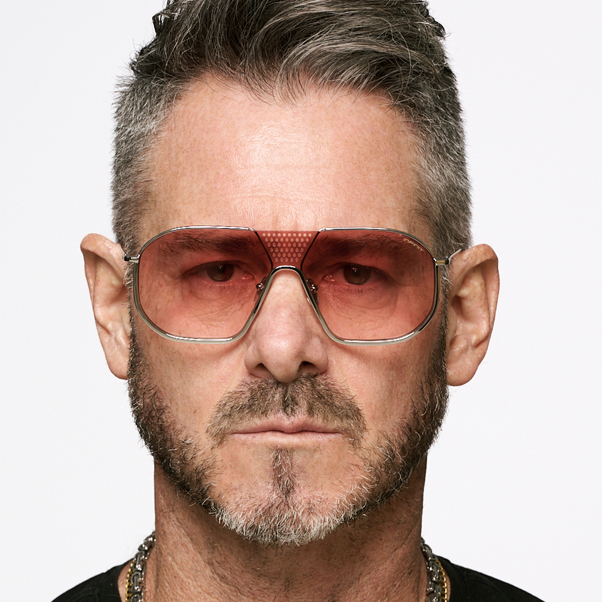 Indianapolis Plateado Lente Peach Degrade