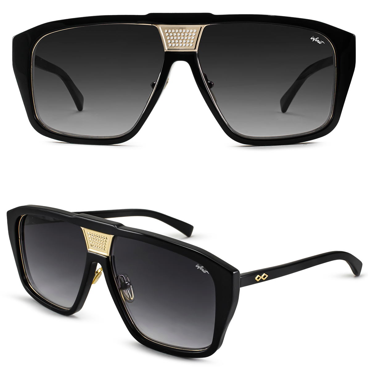 Interlagos Negro Brillo Lente Gris Degrade