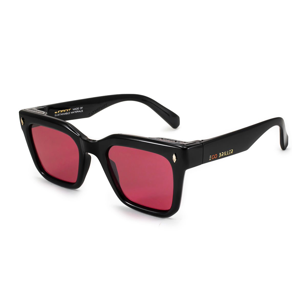 Jacobs Negro Brillo Lente Red Retro Eco Sustentable