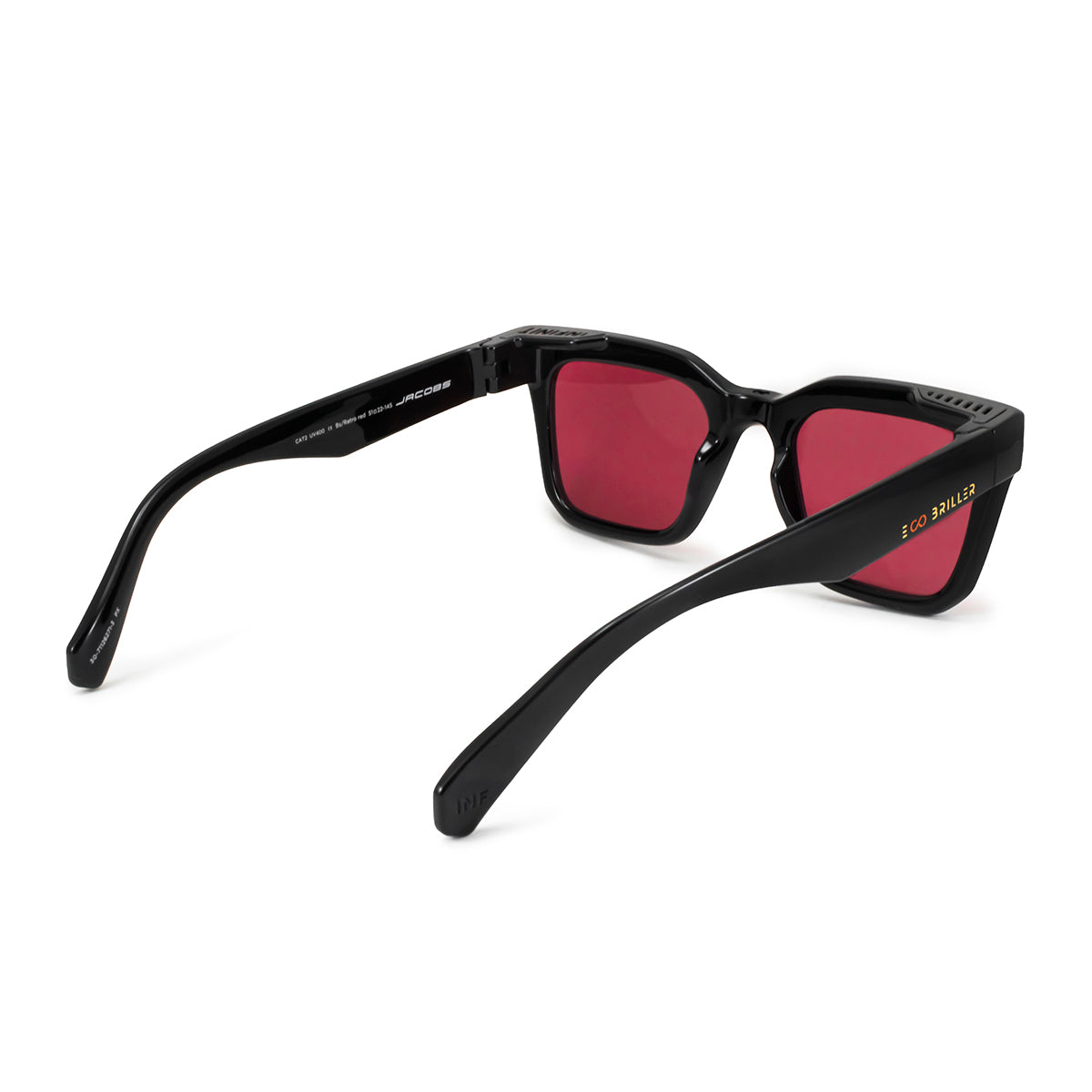 Jacobs Negro Brillo Lente Red Retro Eco Sustentable