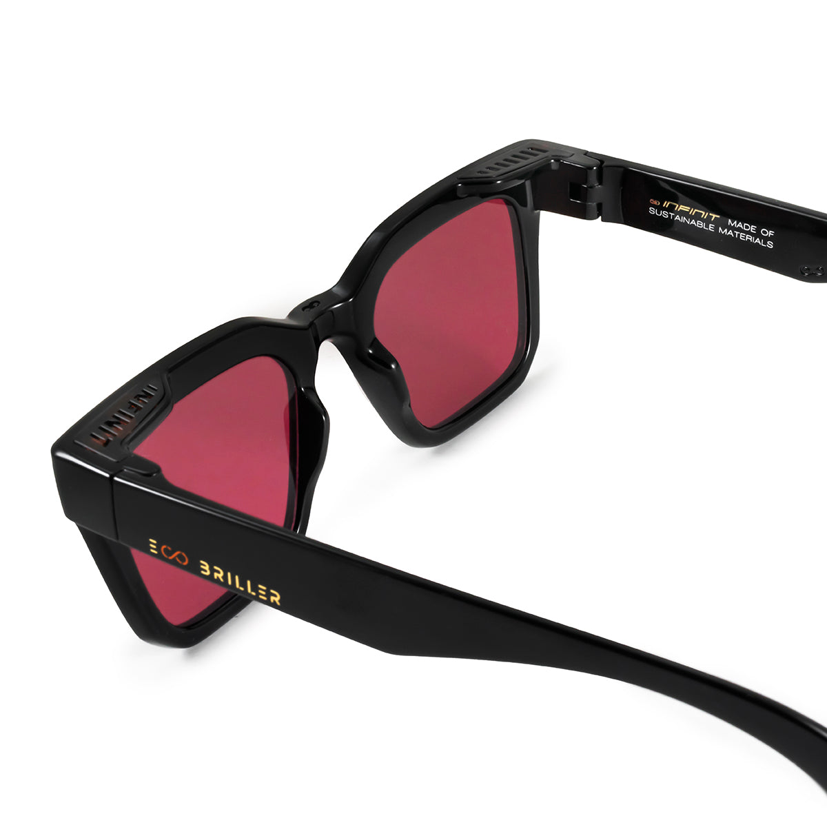 Jacobs Negro Brillo Lente Red Retro Eco Sustentable