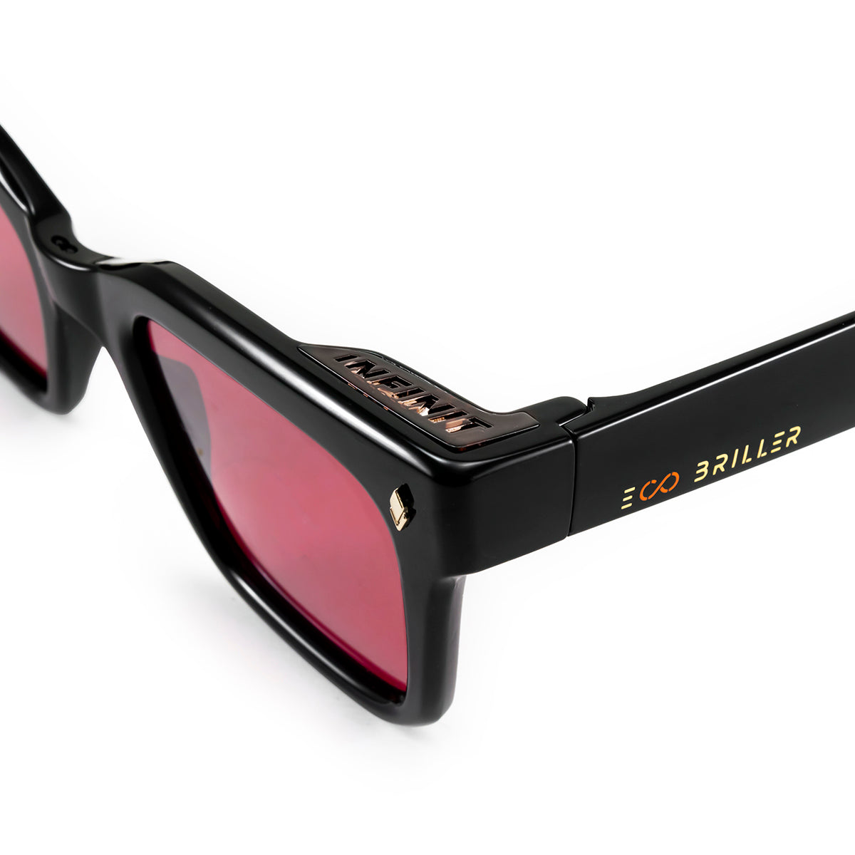 Jacobs Negro Brillo Lente Red Retro Eco Sustentable