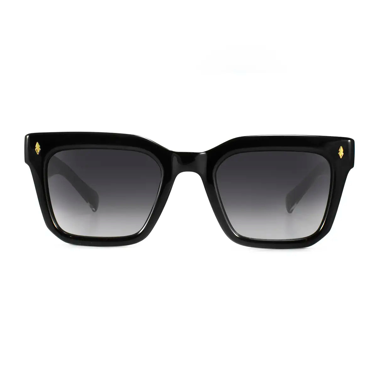 Jacobs Negro Brillo Lente Gris Degrade