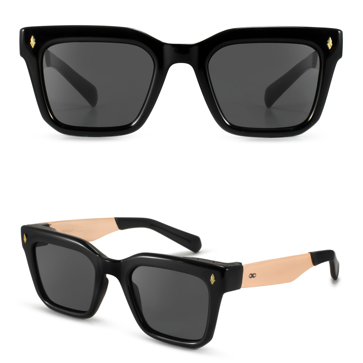 Jacobs Metal Negro Lente Gris