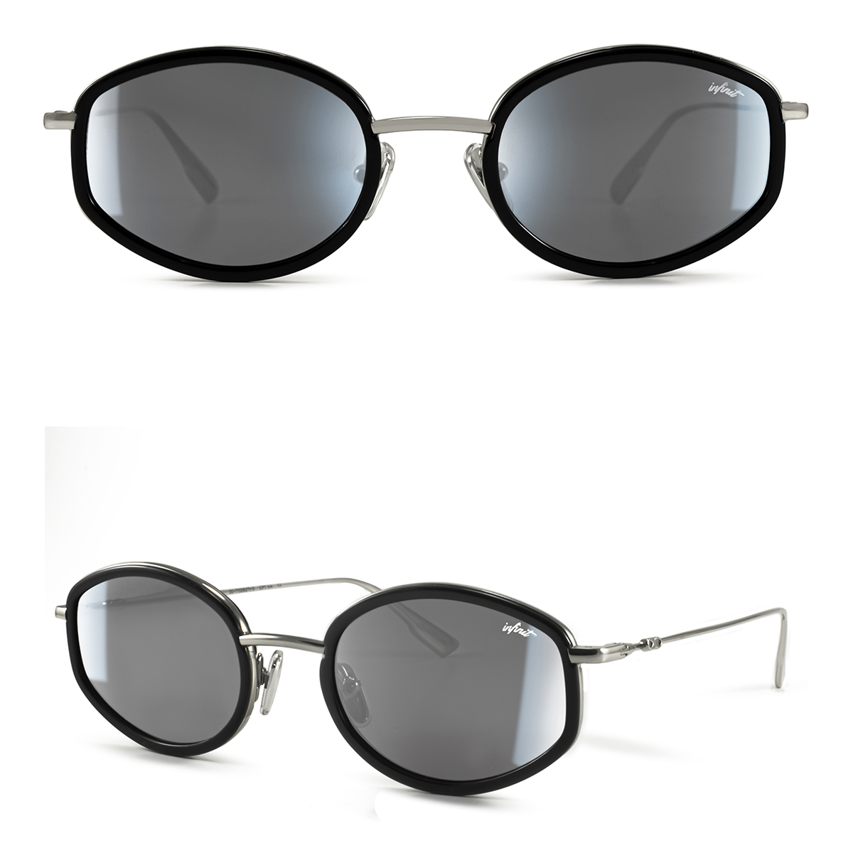 Kate Negro Lente Espejada Plomo