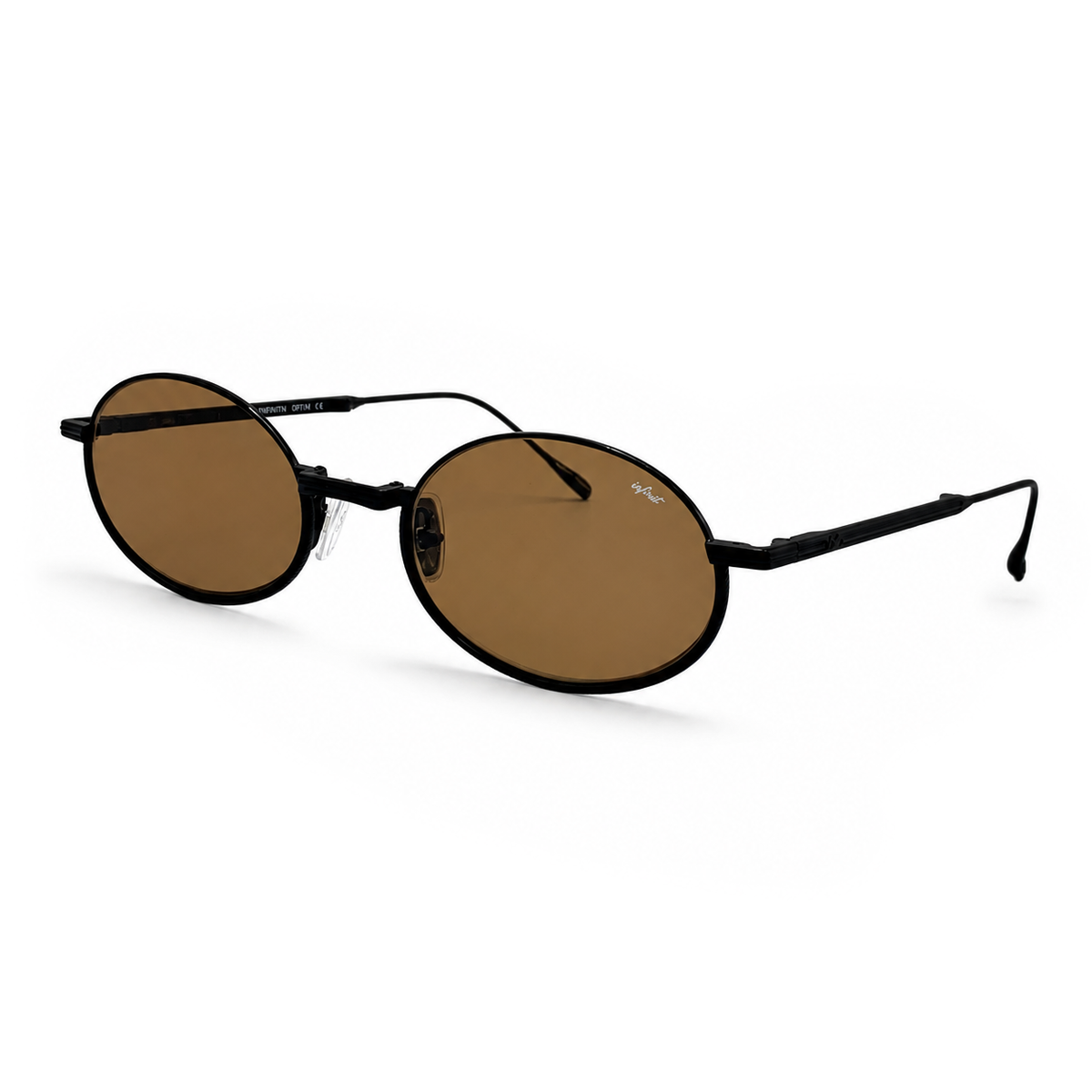 Kinetic Plegable Negro Lente Marron