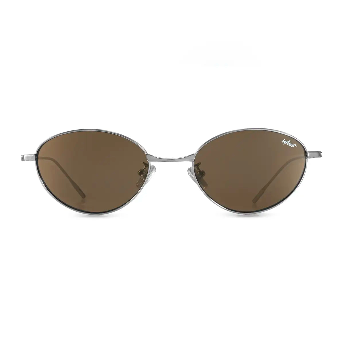 Lenny Plateado Lente Marron