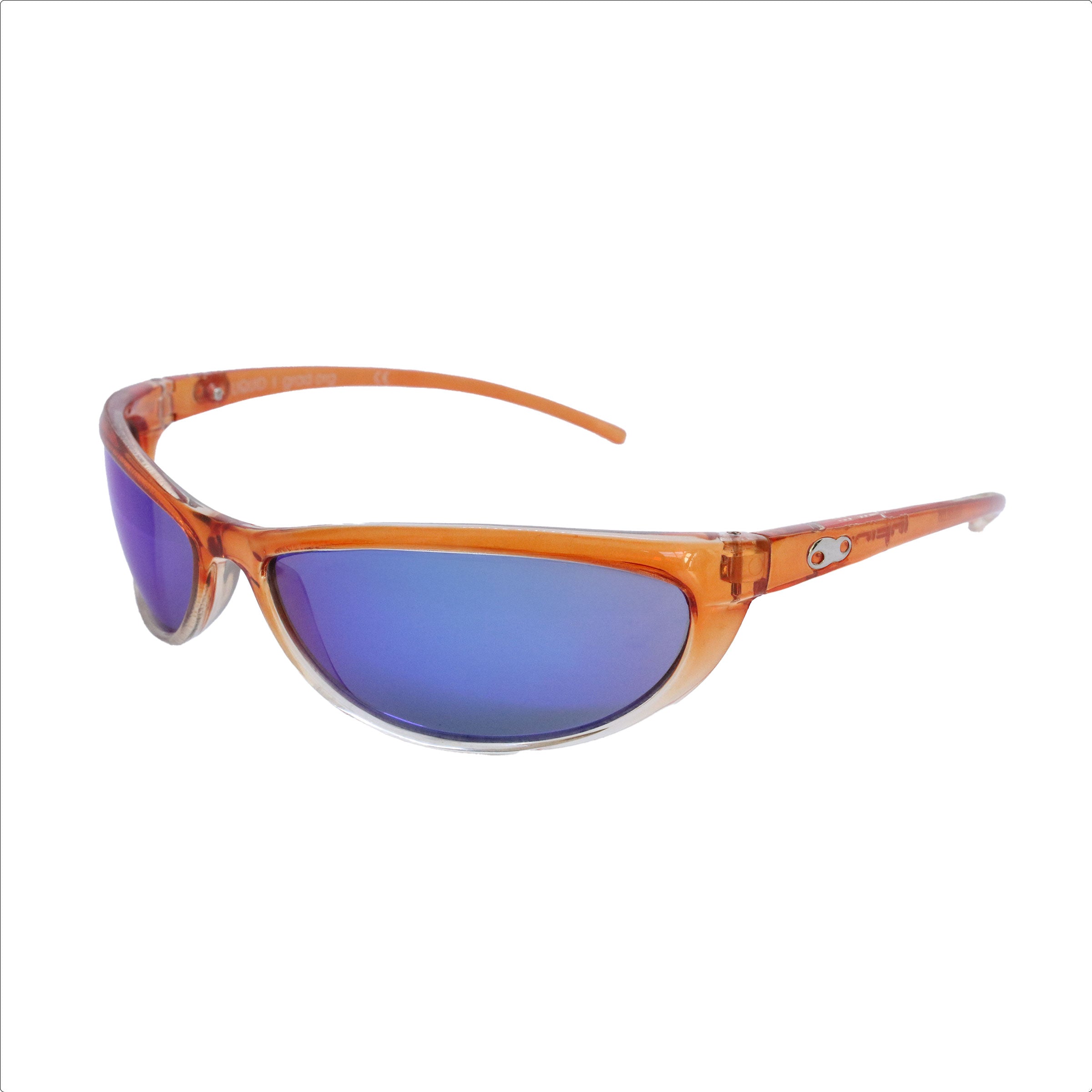 Liquid Naranja Lente Azul Espejada