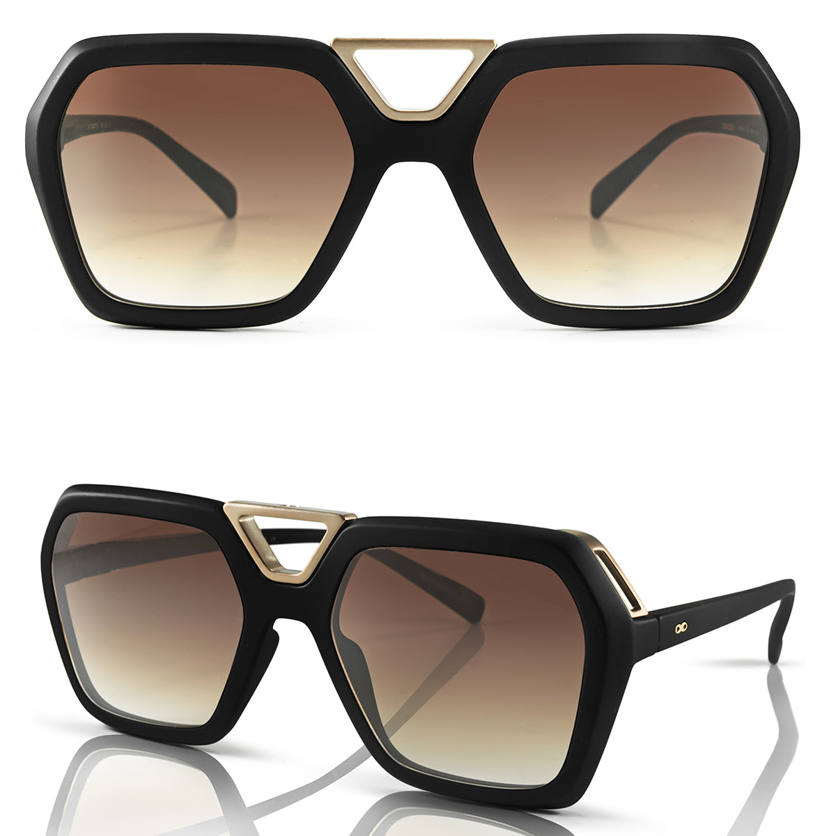 London Negro Mate Lente Marron Degrade