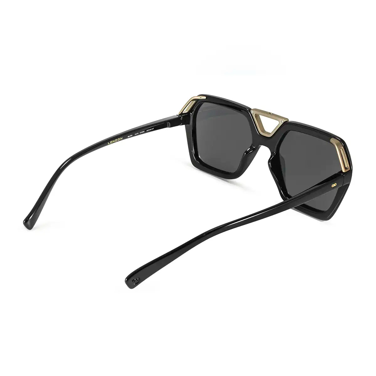 London Negro Brillo Lente Gris