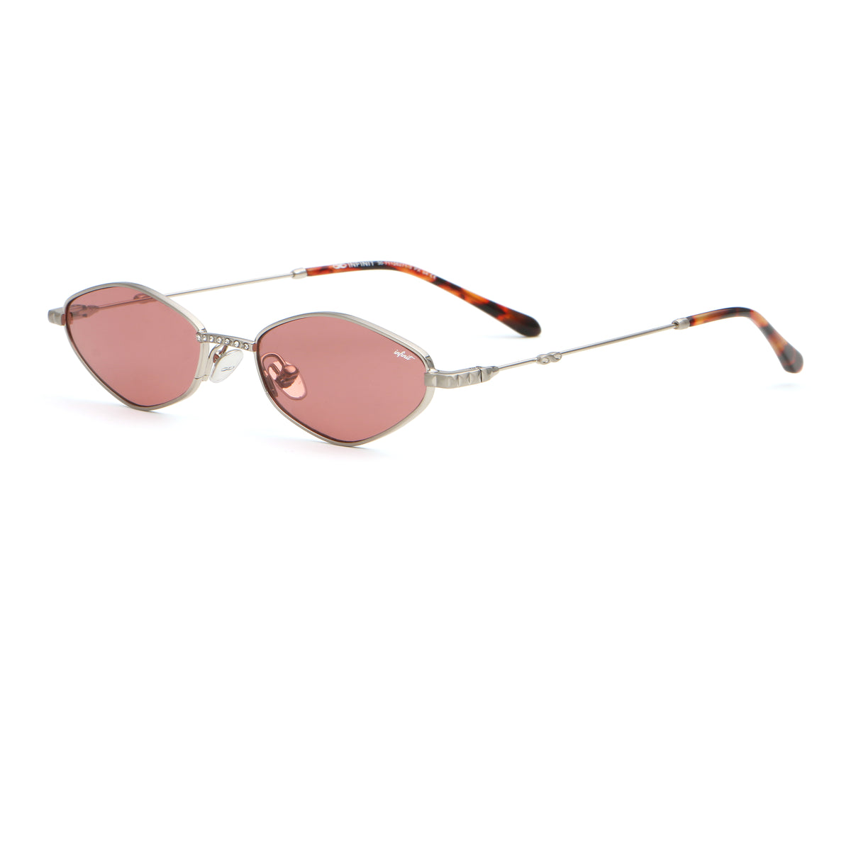 Lux Plateado Lente Rosa