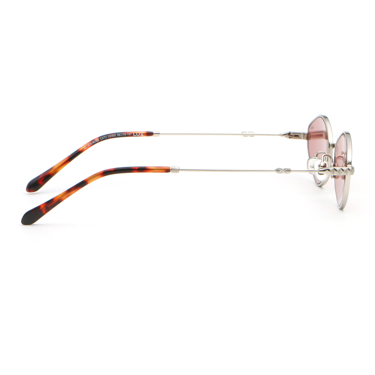 Lux Plateado Lente Rosa