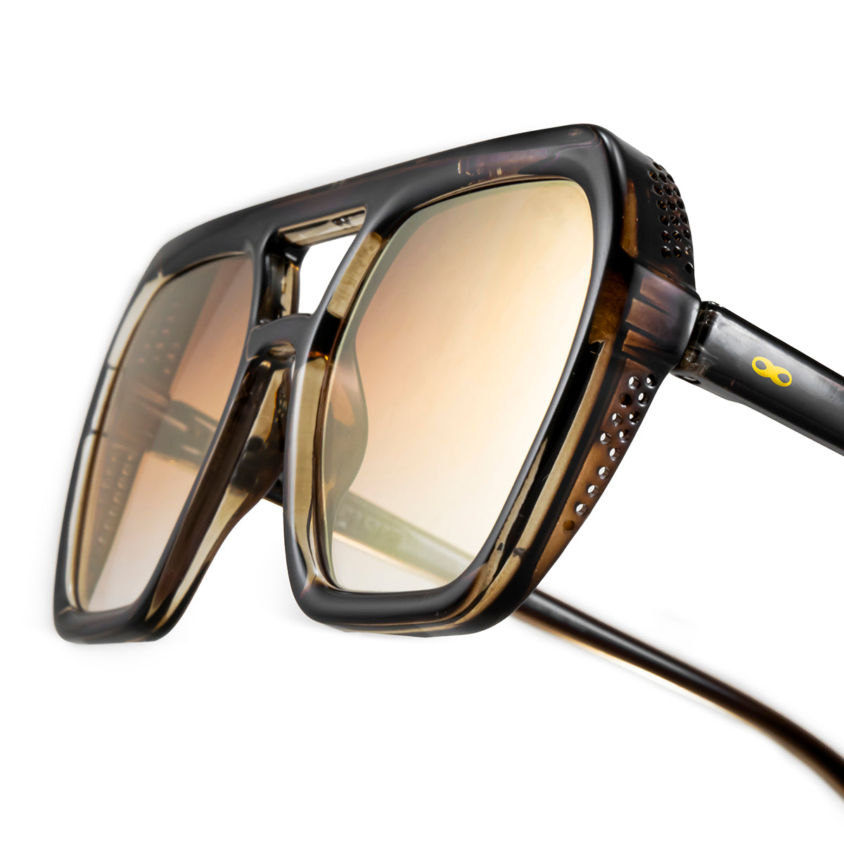 Lyon Marron Lente Suave Espejada Dorada Degrade