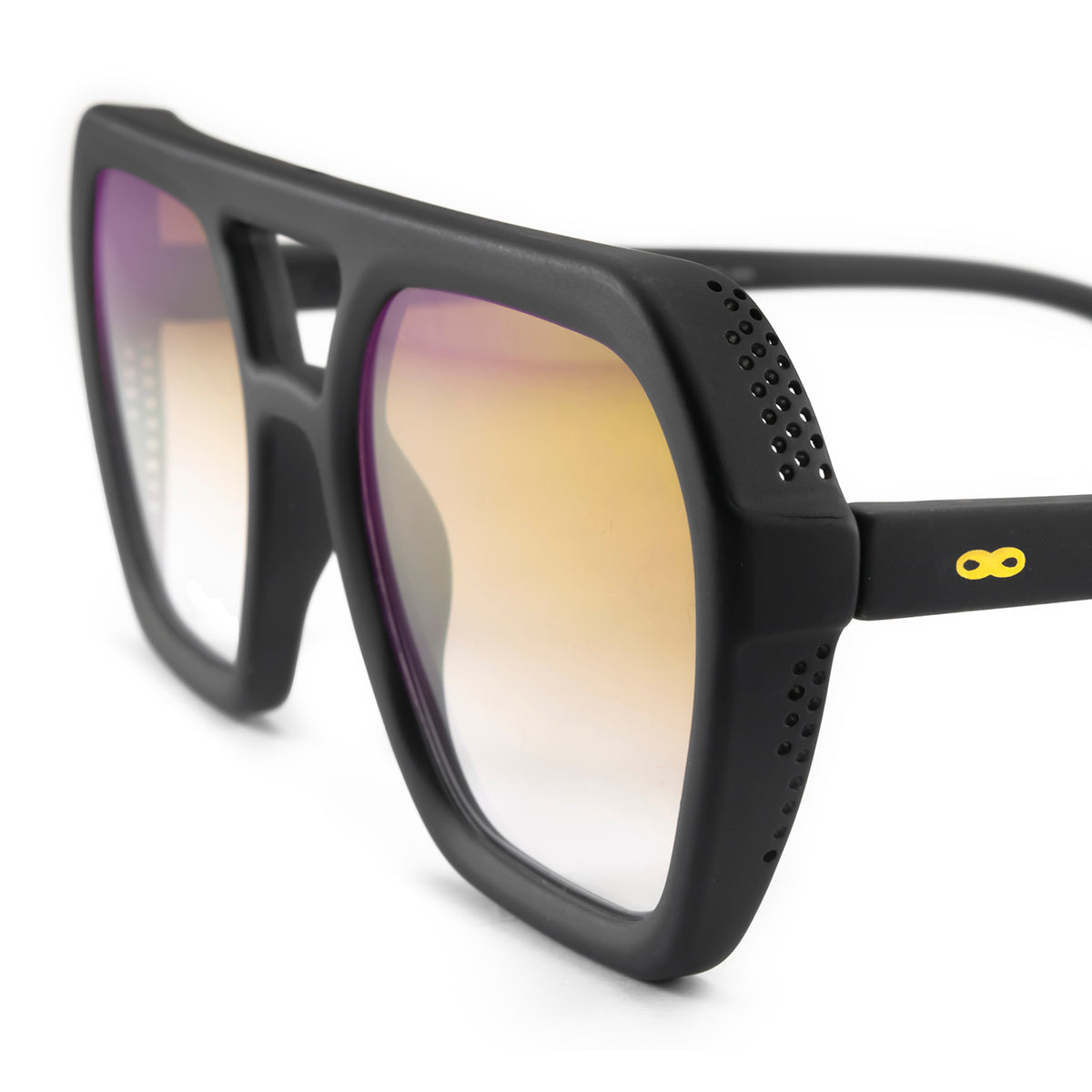 Lyon Negro Mate Lente Marron Suave Espejada Rosa Degrade