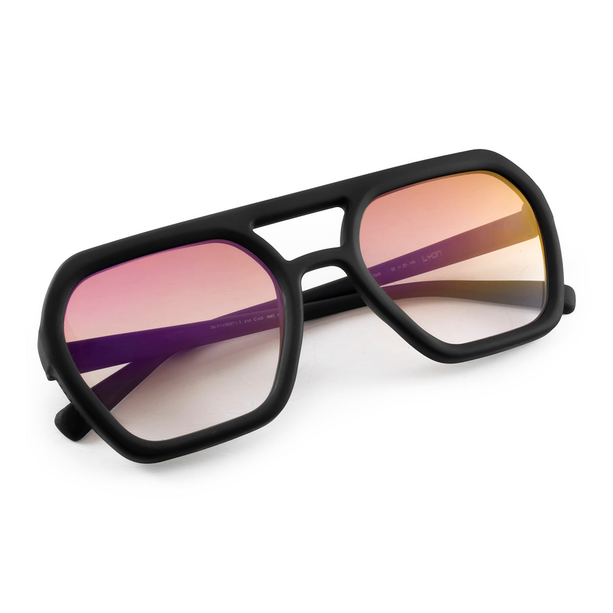 Lyon Negro Mate Lente Marron Suave Espejada Rosa Degrade
