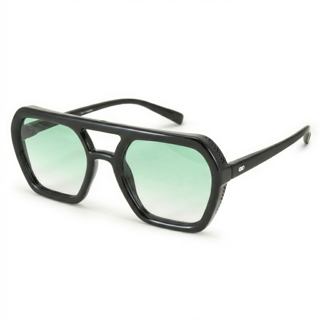 Lyon Negro Brillo Lente Verde Degrade - imagen 3