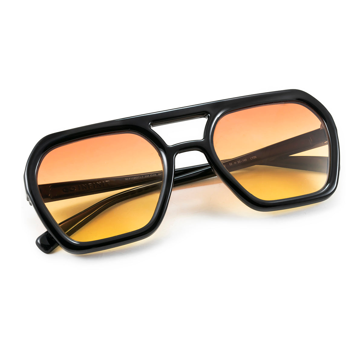 Lyon Negro Brillo Lente Sunset Degrade