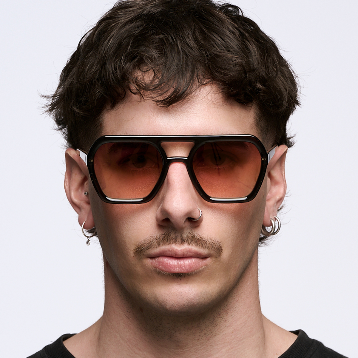 Lyon Marron Lente Suave Espejada Dorada Degrade