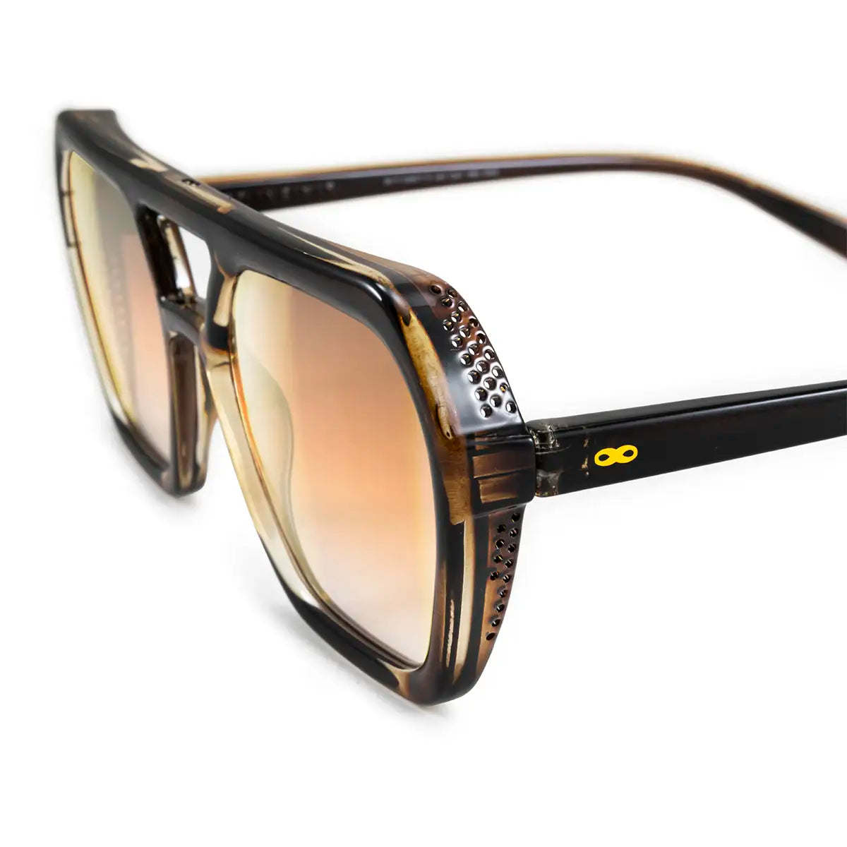 Lyon Marron Lente Suave Espejada Dorada Degrade