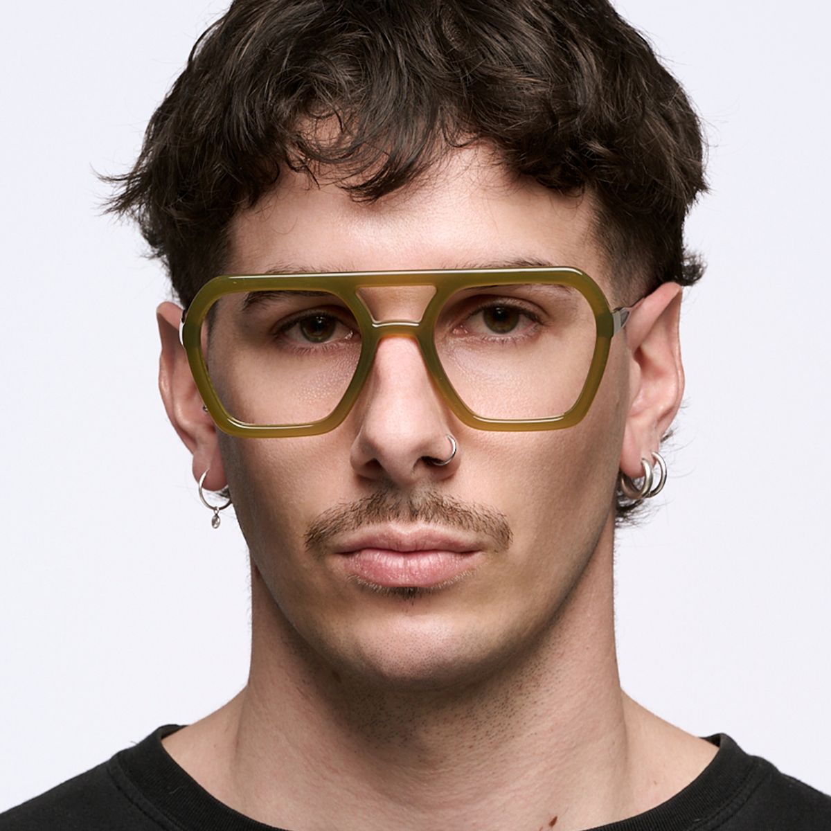 Anteojos Filtro Luz Azul Lyon Metal Milky Brown