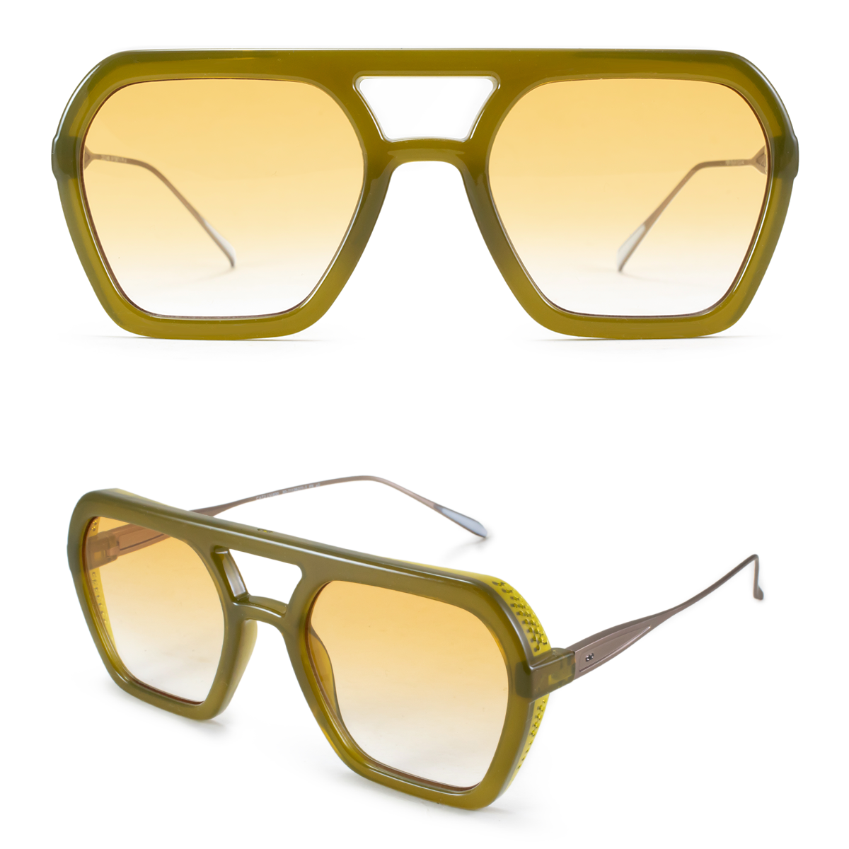 Lyon Metal Milky Brown Lente Naranja Degrade
