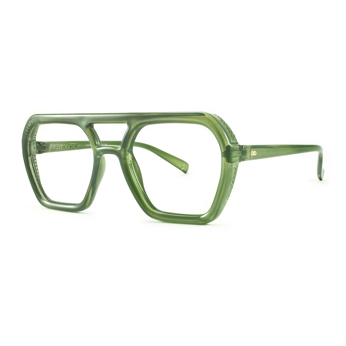 Anteojos Filtro Luz Azul Lyon Translucido Verde