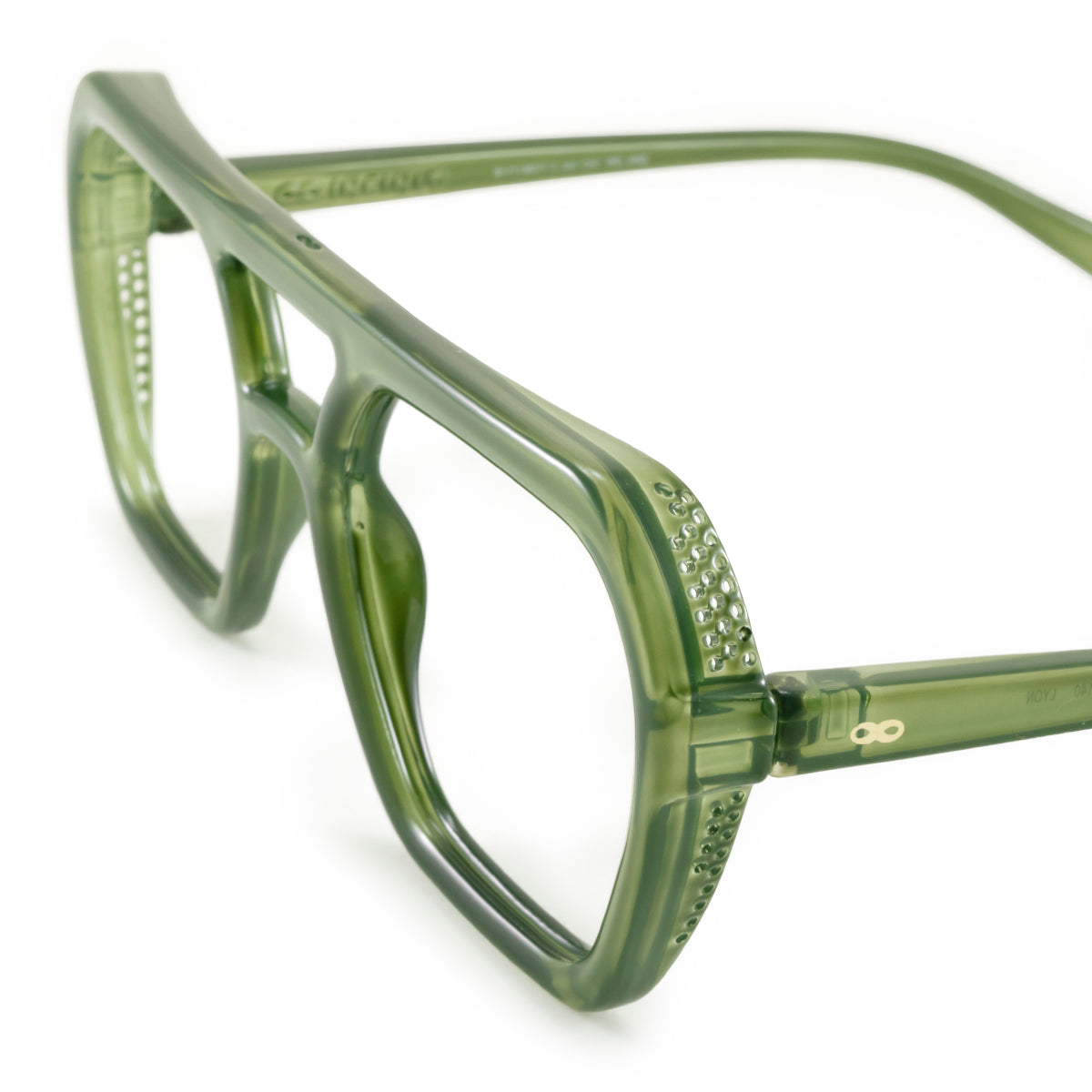 Anteojos Filtro Luz Azul Lyon Translucido Verde