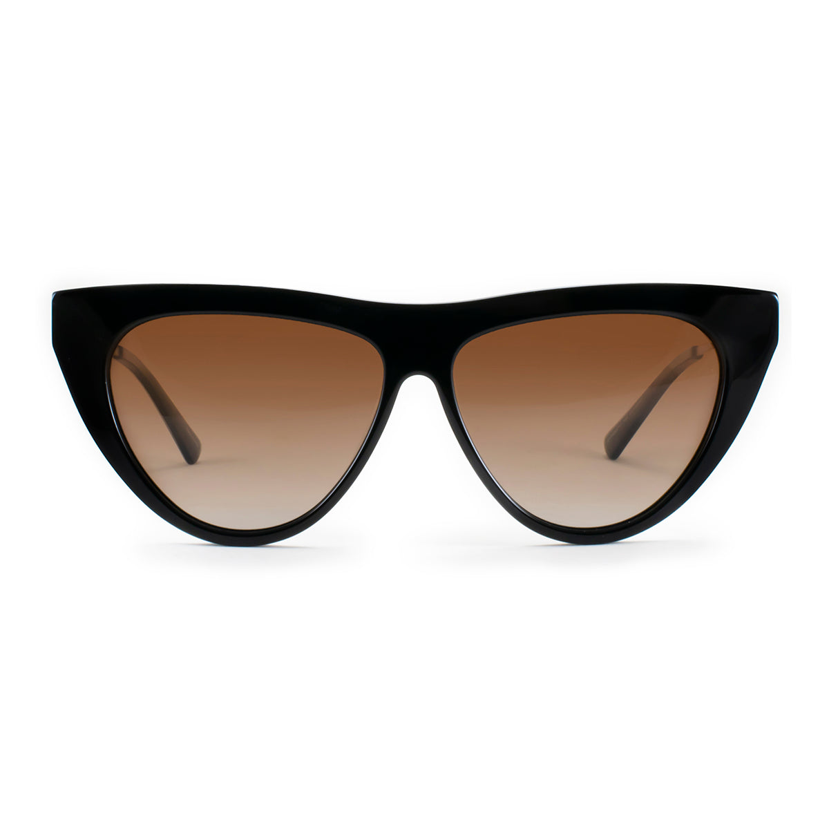 Metz Negro Brillo Lente Marron Degrade By Pampita