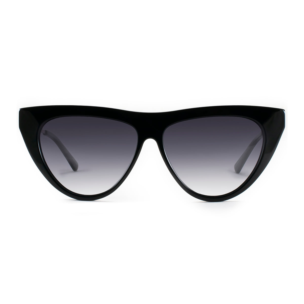Metz Negro Brillo Lente Gris Degrade By Pampita