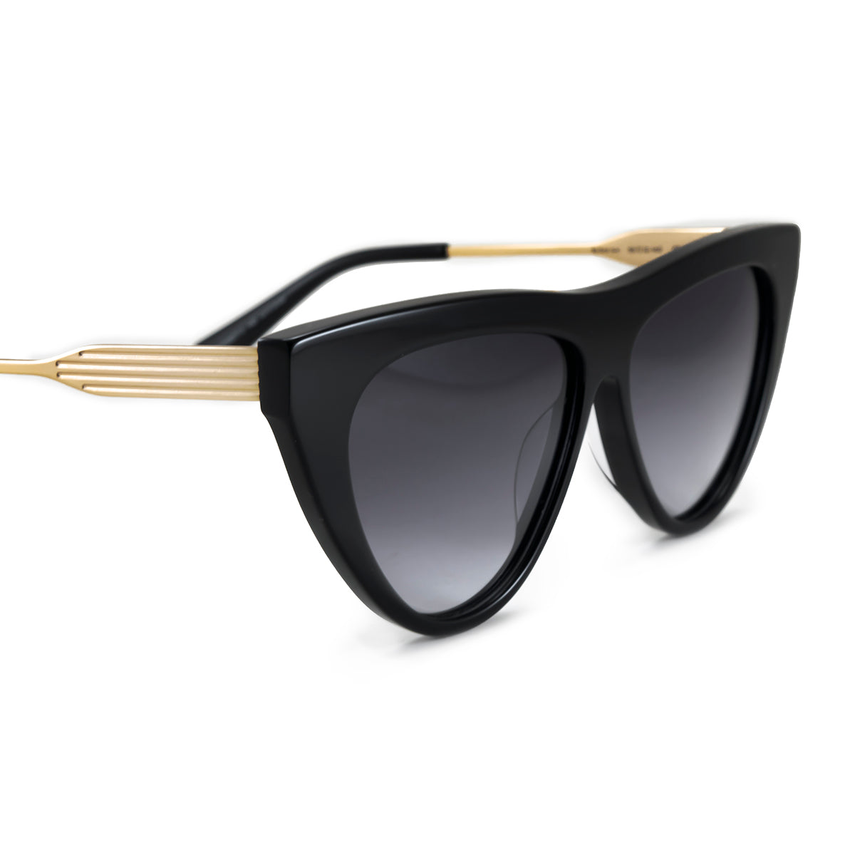 Metz Negro Brillo Lente Gris Degrade By Pampita
