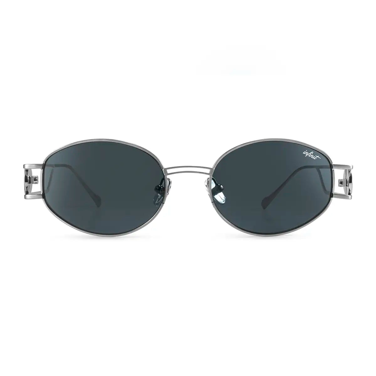 Modena Plateado Lente Gris By Pampita