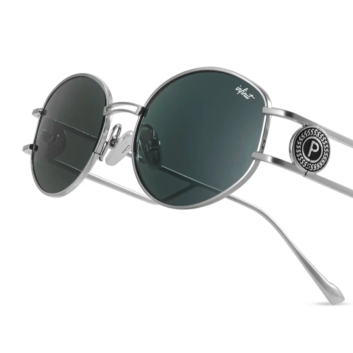 Modena Plateado Lente Gris By Pampita
