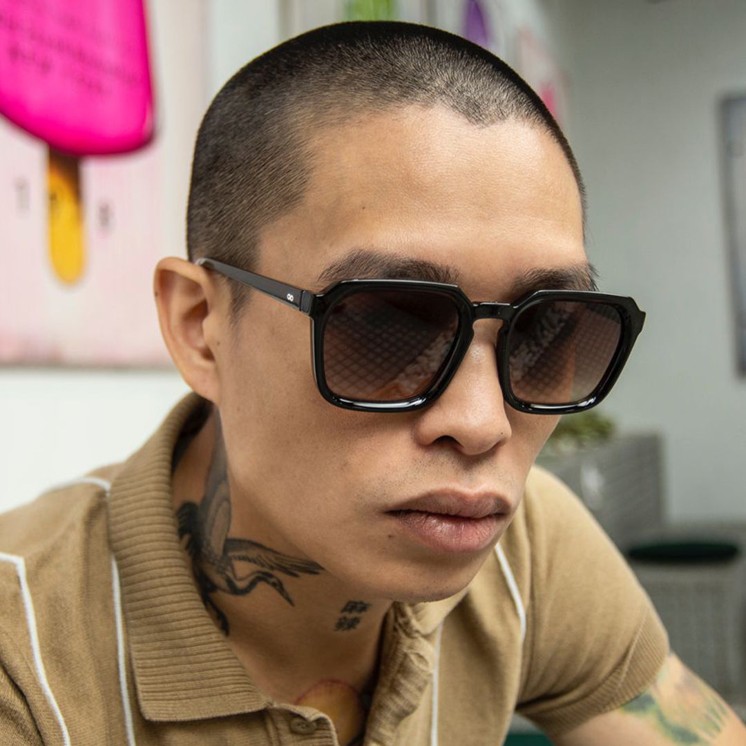 Monaco Negro Brillo Lente Marron Degradé