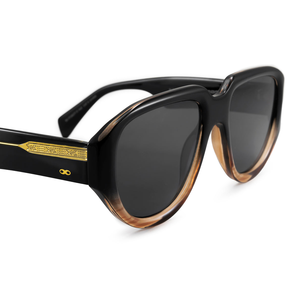 Monza Negro Tostado Lente Gris