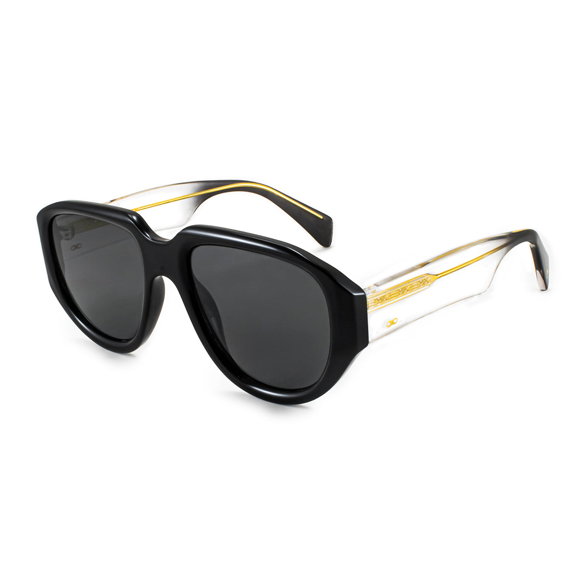Monza Negro Brillo Lente Gris